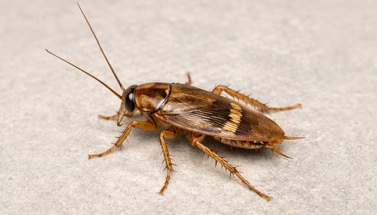 kahverengi çizgili hamam böceği